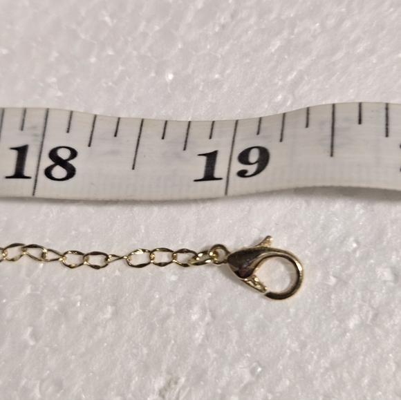 Gold Chain and Natural Rose Quartz Necklace - Picture 8 of 11